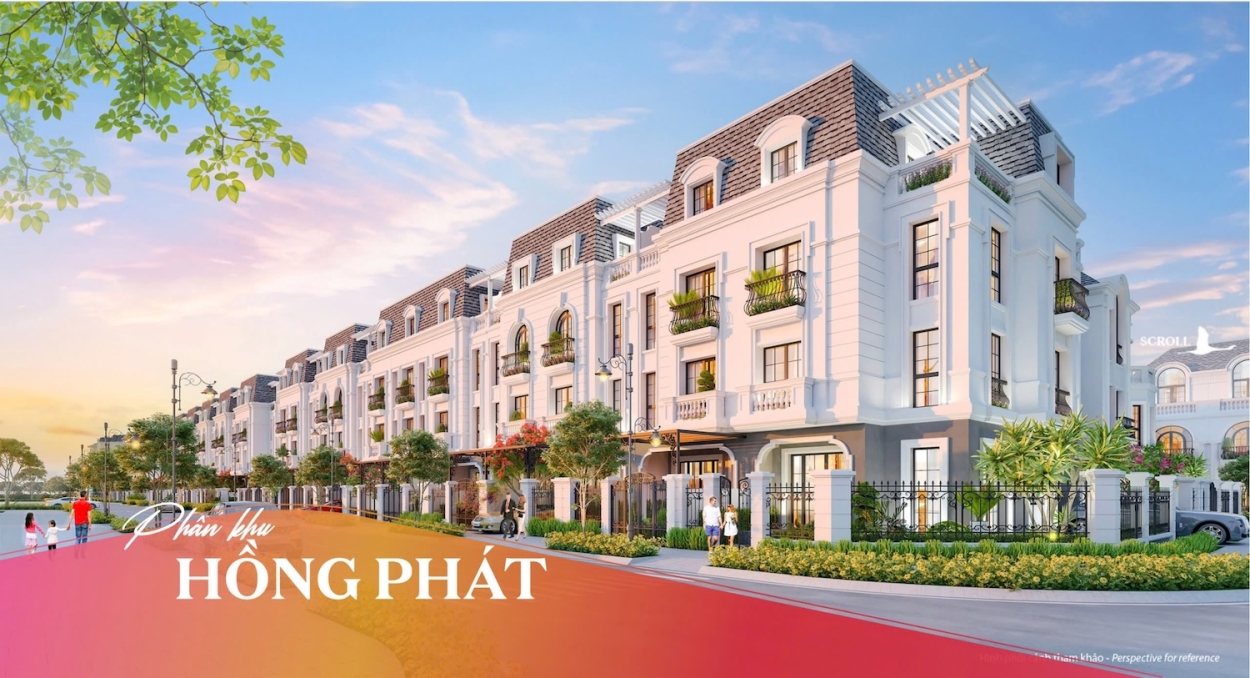 Hồng Hạc City Thiết kế kiến trúc Pháp tại Hồng Hạc City
