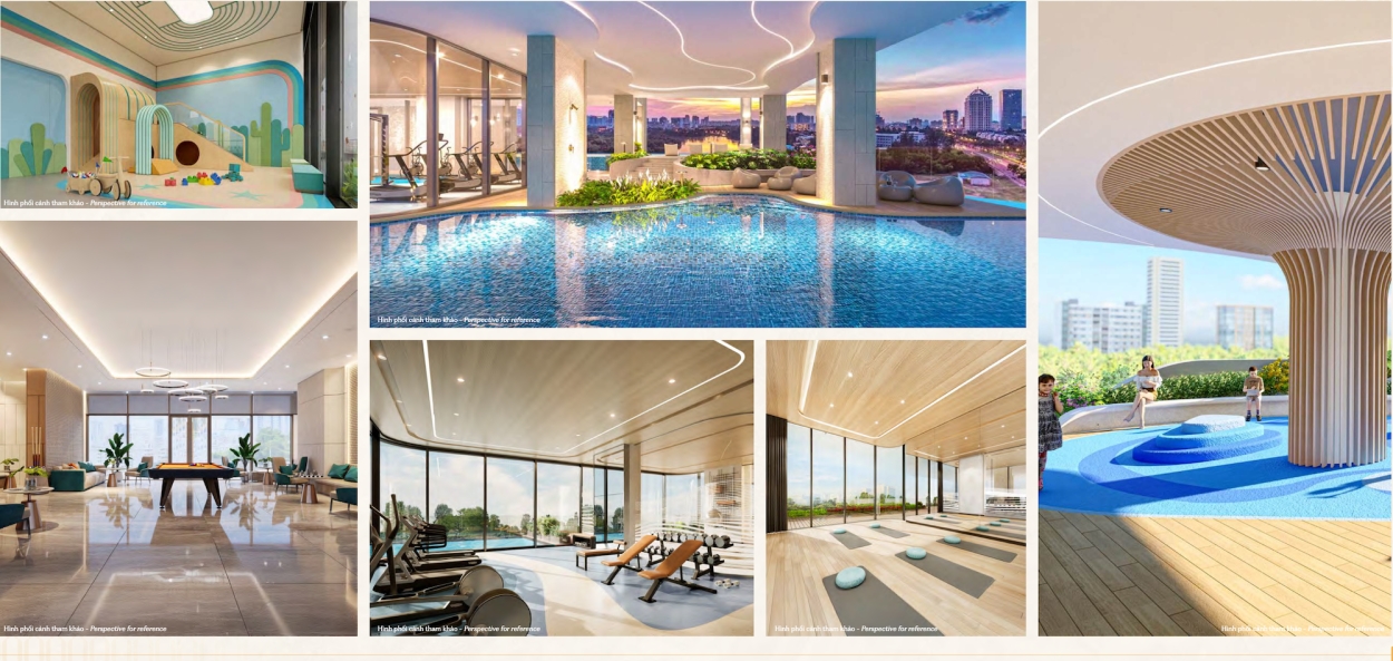Tiện ích hồ bơi và cảnh quan nội khu The Sculptura