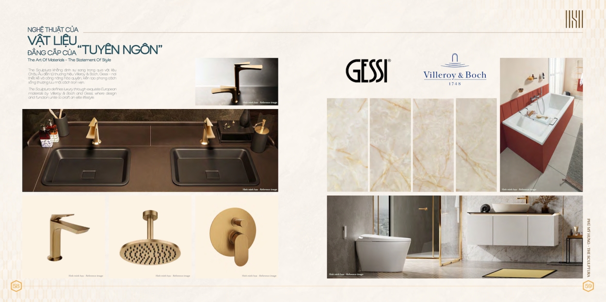 Nội thất sang trọng bên trong căn hộ mẫu The Sculptura