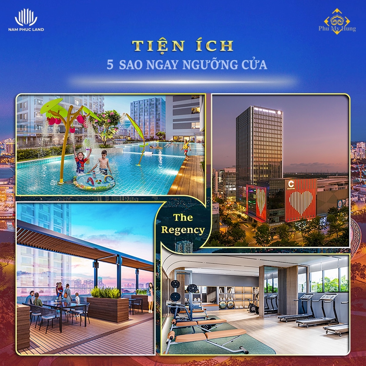 Hệ thống tiện ích nội khu đẳng cấp 5 sao tại The Regency