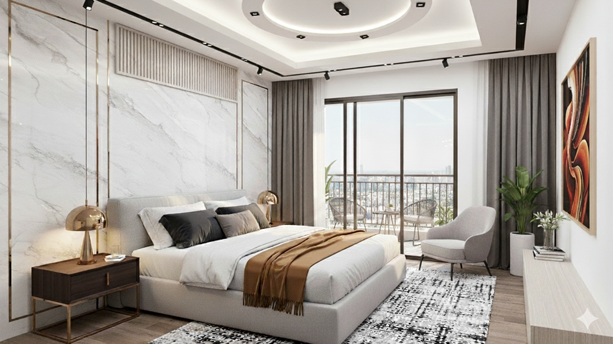 Không gian phòng ngủ hiện đại